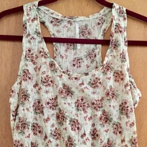 Free People Crop Top Floral Tank